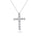 1.1 Cts Lab Grown White Diamond Pendant in 14K White Gold