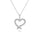 1.13 Cts Lab Grown White Diamond Pendant in 14K White Gold