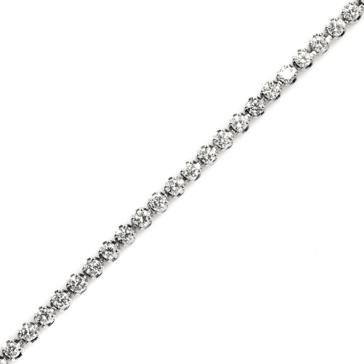 3.37 Cts Lab Grown White Diamond Bracelet in 14K White Gold