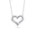2.04 Cts Lab Grown White Diamond Necklace in 14K White Gold