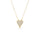 0.2 Cts Lab Grown White Diamond Pendant in 14K Yellow Gold