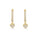 0.23 Cts Lab Grown White Diamond Earring in 14K Gold