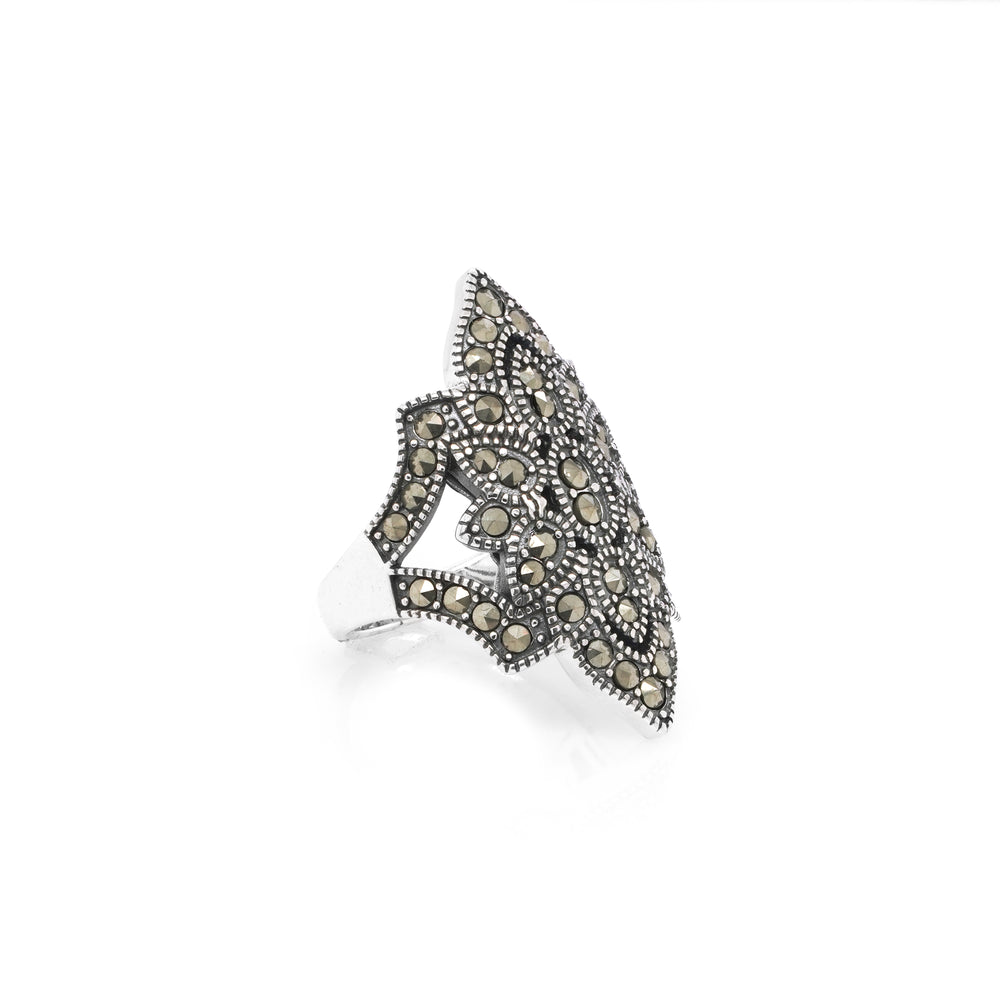 1.39 Cts Marcasite Ring in 925
