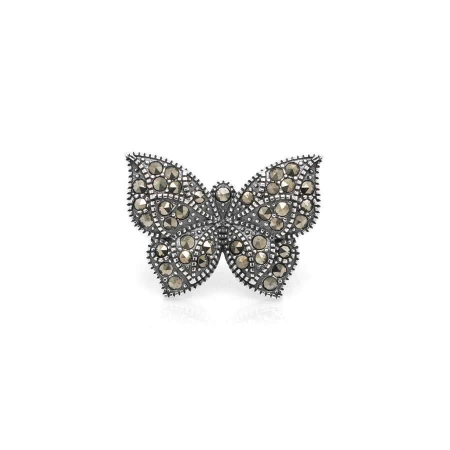 0.96 Cts Marcasite Ring in 925