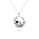 1.00 Cts Garnet Statement Pendant in Oxidized 925 Silver
