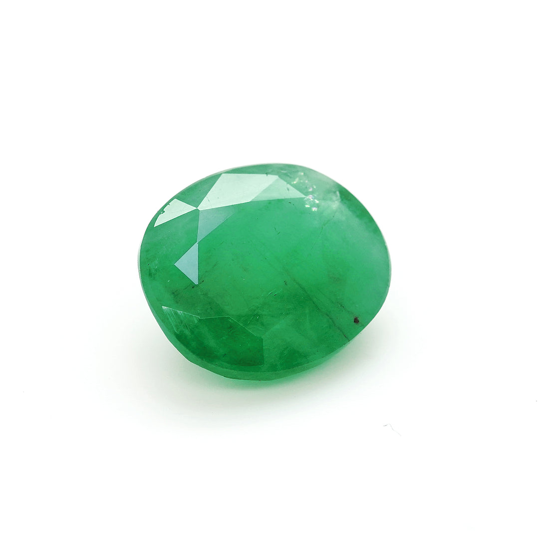 7 Cts Emerald 14X12 MM Oval Gemstone
