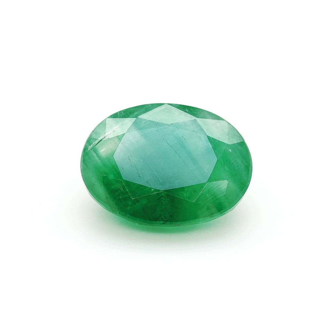 6.43 Cts Emerald 14X11 MM Oval Gemstone
