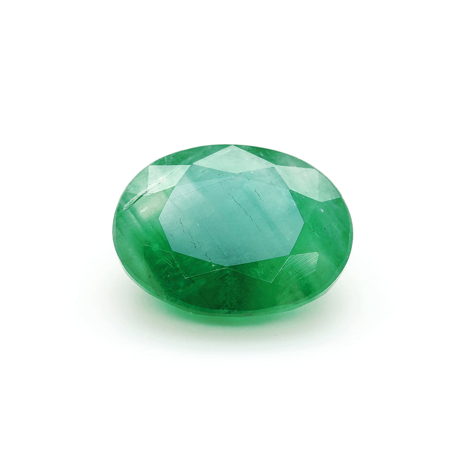6.43 Cts Emerald 14X11 MM Oval Gemstone