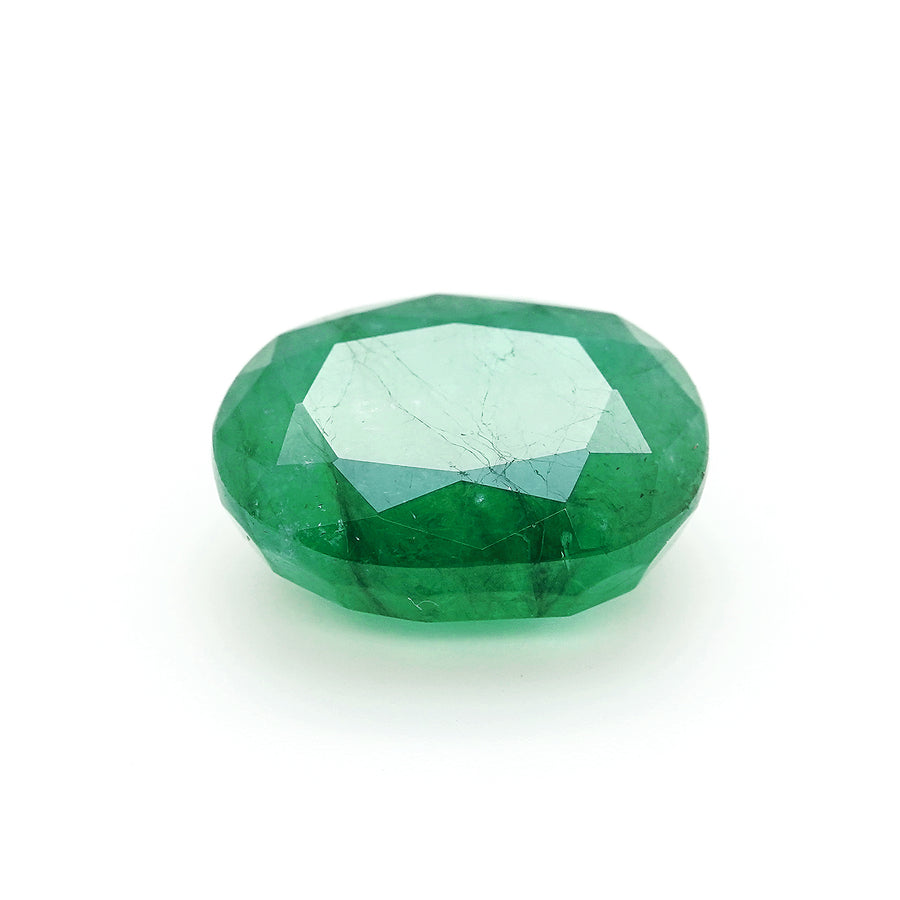 5.28 Cts Emerald 12X10 MM Oval Gemstone