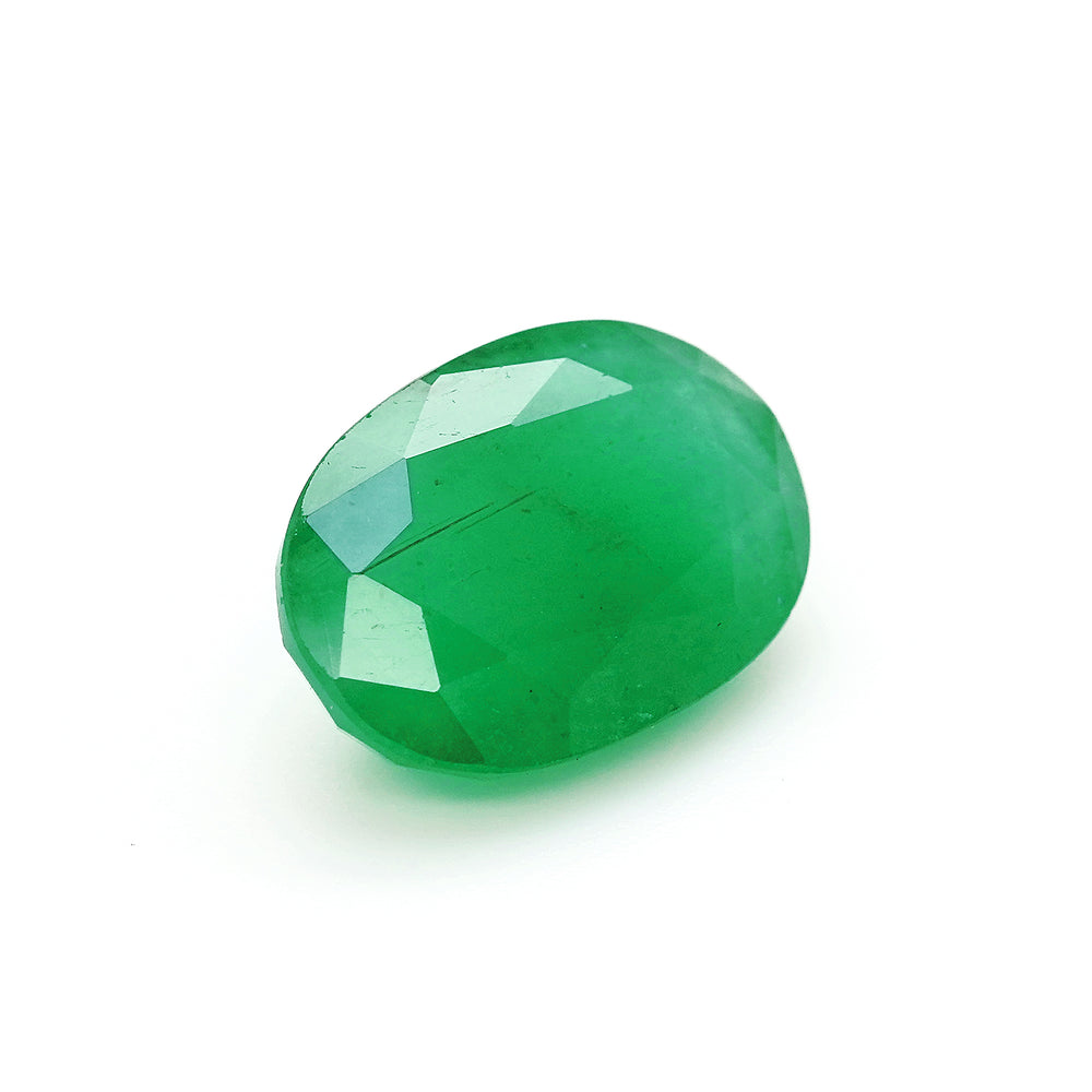 3.81 Cts Emerald 13X9 MM Oval Gemstone