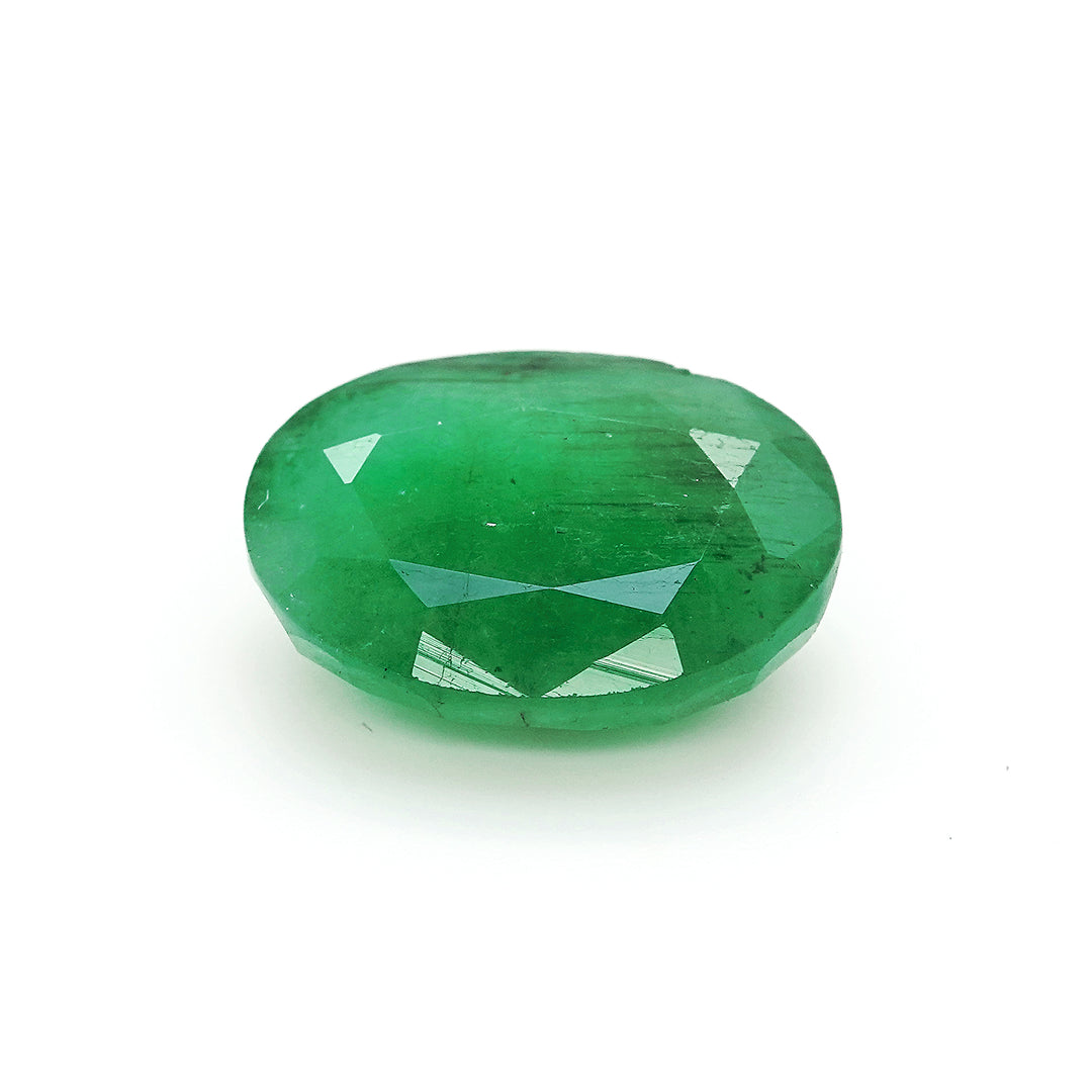 3.9 Cts Emerald 12X9 MM Oval Gemstone