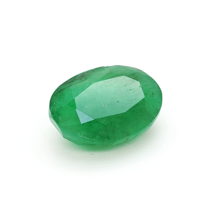 3.9 Cts Emerald 12X9 MM Oval Gemstone
