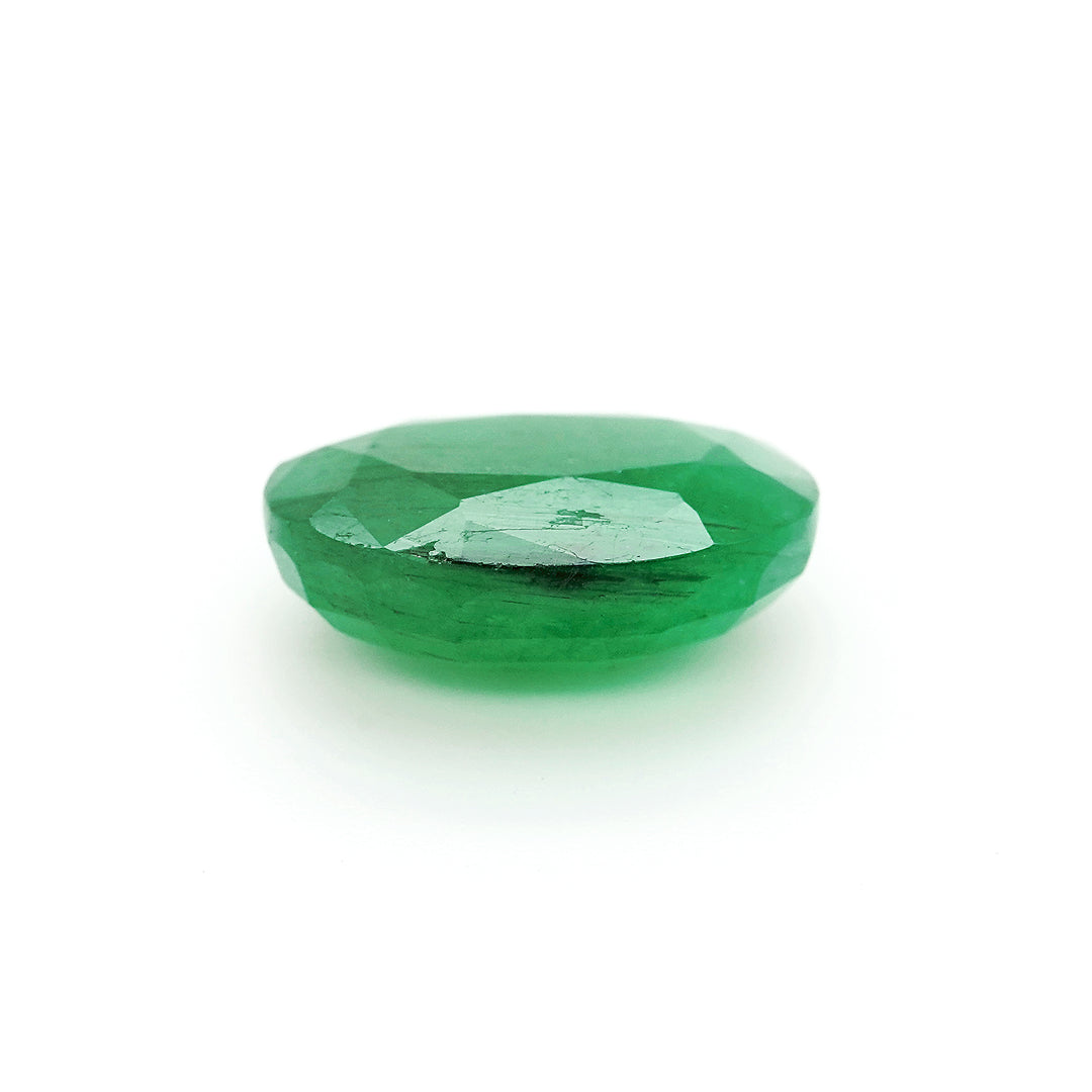 3.9 Cts Emerald 12X9 MM Oval Gemstone