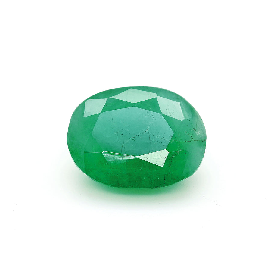 4.46 Cts Emerald 12X9 MM Oval Gemstone