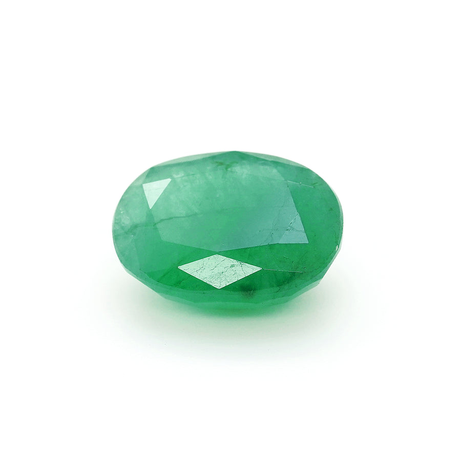 4.4 Cts Emerald 12X9 MM Oval Gemstone