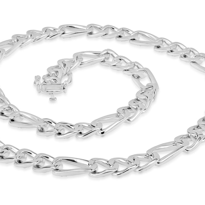 CZ Necklace in White Rhodium Plated 925 Sterling Silver