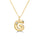 Alphabet 'G' Pendant with White Zircon in 925 Silver