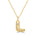 Alphabet 'L' Pendant with White Zircon in 925 Silver
