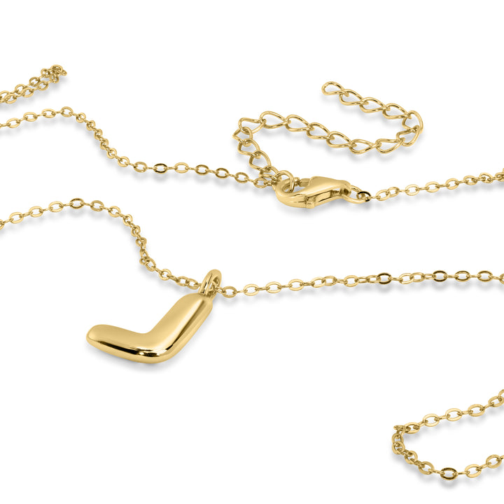 Alphabet 'L' Pendant with White Zircon in 925 Silver