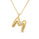 Alphabet 'M' Pendant with White Zircon in 925 Silver