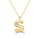 Alphabet 'S' Pendant with White Zircon in 925 Silver