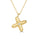 Alphabet 'X' Pendant with White Zircon in 925 Silver