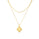 Yellow Gold Plated CLOVER Necklace in 925 Sterling Silver