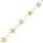 Yellow Gold Plated CLOVER Bracelet in 925 Sterling Silver