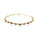 3.07 Cts Multi Tourmaline Tennis Bracelet in 925 Sterling Silver