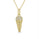 0.07 Cts White Diamond ICE CREAM Pendant in 14K Yellow Gold