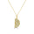 0.13 Cts White Diamond LIME Pendant in 14K Yellow Gold
