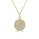 0.33 Cts White Diamond YIN YANG Pendant in 14K Yellow Gold