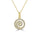 0.20 Cts White Diamond SPIRAL Pendant in 14K Yellow Gold