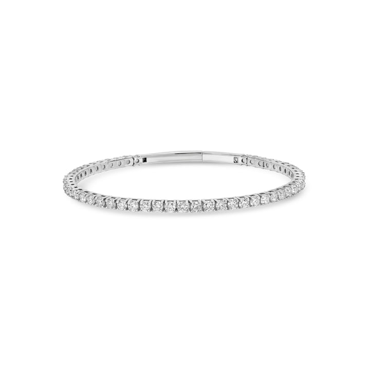 5.17 Cts Lab Grown Diamond Flex Bracelet in 925 Platinum Plated