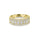 1.04 Cts Lab Grown Diamond Cluster Ring in 925 Yellow Gold Plated