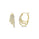 1.45 Cts Lab Grown Diamond Hoop Earring in 925 Yellow Gold Plated