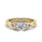 1.00 DEW Round White Moissanite Ring in 14K Gold