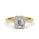 1.00 DEW Octagon White Moissanite Ring in 14K Gold