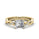 1.50 DEW Octagon White Moissanite Ring in 14K Gold