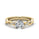 1.00 DEW Round White Moissanite Ring in 14K Gold
