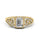 1.00 DEW Octagon White Moissanite Ring in 14K Gold