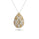 0.94 Cts Multi Color Diamond and White Diamond Pendant in 14K Two Tone