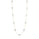 Pearl Beaded Station Necklace in 18K Yellow Gold