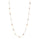 Pearl Beaded Station Necklace in 18K Yellow Gold