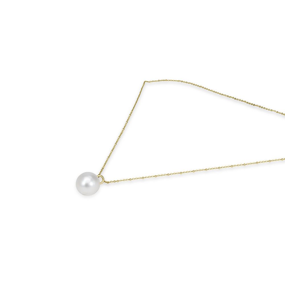Pearl Drop Pendant in 18K YG