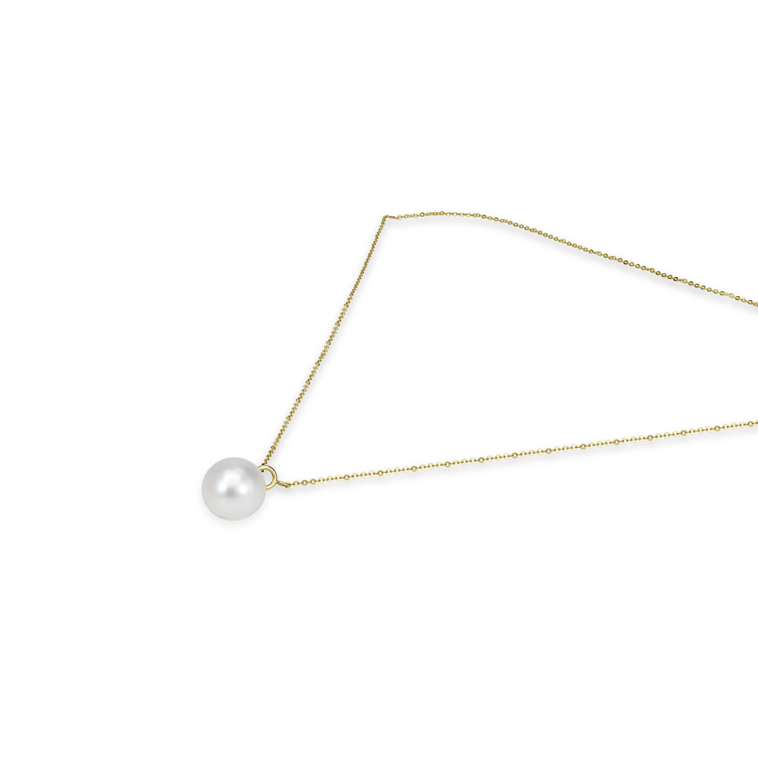 Pearl Drop Pendant in 18K YG