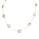 Pearl Beaded Station Necklace in 18K Yellow Gold