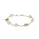 Pearl Beaded Station Bracelet in 18K Yellow Gold