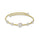 Pearl Beaded Flex Bangle in 18K Yellow Gold
