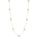 Pearl Beaded Station Necklace in 18K Yellow Gold